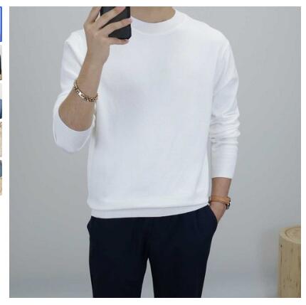 로코비전 부드러운 캐시미어 스판 니트 오버핏 비스코스 남자 스웨터